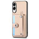 For Samsung Galaxy S25 Edge 5G Wristband Kickstand Wallet Back Phone Case with Tool Knife(Khaki) - 2