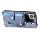 For Xiaomi 15 Wristband Kickstand Card Wallet Back Phone Case with Tool Knife(Blue) - 3