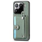 For Xiaomi 15 Wristband Kickstand Card Wallet Back Phone Case with Tool Knife(Green) - 2