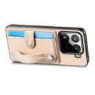 For Xiaomi 15 Wristband Kickstand Card Wallet Back Phone Case with Tool Knife(Khaki) - 3