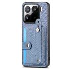 For Xiaomi 15 Pro Wristband Kickstand Card Wallet Back Phone Case with Tool Knife(Blue) - 2