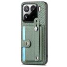 For Xiaomi 15 Pro Wristband Kickstand Card Wallet Back Phone Case with Tool Knife(Green) - 2