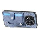 For Redmi Note 14 Pro+ 5G Wristband Kickstand Card Wallet Back Phone Case with Tool Knife(Blue) - 3