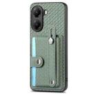 For Xiaomi Poco X7 Pro Wristband Kickstand Card Wallet Back Phone Case with Tool Knife(Green) - 2