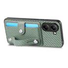 For Xiaomi Poco X7 Pro Wristband Kickstand Card Wallet Back Phone Case with Tool Knife(Green) - 3