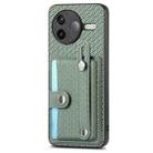 For Redmi K80 / Poco F7 Pro Wristband Kickstand Card Wallet Back Phone Case with Tool Knife(Green) - 2