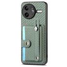 For Redmi K80 Pro / Poco F7 Ultra Wristband Kickstand Card Wallet Back Phone Case with Tool Knife(Green) - 2