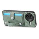 For Redmi K80 Pro / Poco F7 Ultra Wristband Kickstand Card Wallet Back Phone Case with Tool Knife(Green) - 3