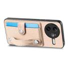 For Redmi K80 Pro / Poco F7 Ultra Wristband Kickstand Card Wallet Back Phone Case with Tool Knife(Khaki) - 3