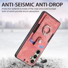 For Samsung Galaxy A56 5G Retro Skin-feel Ring Card Wallet Phone Case(Pink) - 3