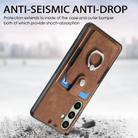 For Samsung Galaxy A56 5G Retro Skin-feel Ring Card Wallet Phone Case(Brown) - 3