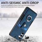 For Samsung Galaxy A35 5G Retro Skin-feel Ring Card Wallet Phone Case(Blue) - 3