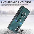 For Samsung Galaxy A35 5G Retro Skin-feel Ring Card Wallet Phone Case(Green) - 3