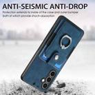 For Samsung Galaxy S24 FE 5G Retro Skin-feel Ring Card Wallet Phone Case(Blue) - 3
