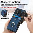 For Redmi Note 12 Pro+ Retro Skin-feel Ring Card Wallet Phone Case(Blue) - 6