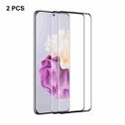 For Huawei P60 Pro / Art 2pcs ENKAY 3D Curved Full Glue Hot Bending Tempered Glass Full Film - 1