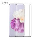 For Huawei P60 Pro / Art 2pcs ENKAY 3D Hot Bending Side Glue Tempered Glass Full Film - 1