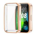 For Huawei Band 8 / 9 ENKAY Hat-Prince Full Coverage Electroplated Soft TPU Watch Case with Screen Protection(Gold) - 1