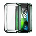 For Huawei Band 8 / 9 ENKAY Hat-Prince Full Coverage Electroplated Soft TPU Watch Case with Screen Protection(Dark Green) - 1
