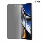 For Xiaomi Poco F5 Pro 2pcs ENKAY 28 Dedgree Anti-peeping Tempered Glass Full Screen Film - 1