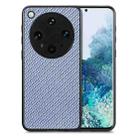 For OPPO Find X8 Ultra Carbon Fiber Texture Leather Back Cover Phone Case(Blue) - 1