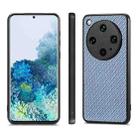 For OPPO Find X8 Ultra Carbon Fiber Texture Leather Back Cover Phone Case(Blue) - 2
