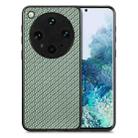 For OPPO Find X8 Ultra Carbon Fiber Texture Leather Back Cover Phone Case(Green) - 1