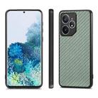 For Realme Neo7 Carbon Fiber Texture Leather Back Cover Phone Case(Green) - 2