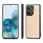 For Realme Neo7 Carbon Fiber Texture Leather Back Cover Phone Case(Khaki) - 2