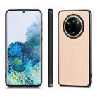 For Realme 14 Pro Carbon Fiber Texture Leather Back Cover Phone Case(Khaki) - 2