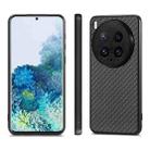 For vivo X200 Ultra Carbon Fiber Texture Leather Back Cover Phone Case(Black) - 2
