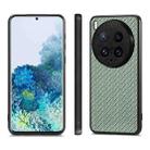 For vivo X200 Ultra Carbon Fiber Texture Leather Back Cover Phone Case(Green) - 2