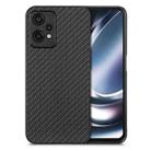 For OnePlus Nord CE 2 Lite 5G Carbon Fiber Texture Leather Back Cover Phone Case(Black) - 1