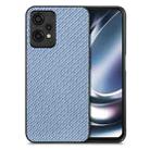 For OnePlus Nord CE 2 Lite 5G Carbon Fiber Texture Leather Back Cover Phone Case(Blue) - 1