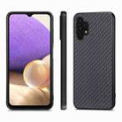 For Samsung Galaxy A32 5G Carbon Fiber Texture Leather Back Cover Phone Case(Black) - 2