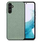 For Samsung Galaxy A54 5G Carbon Fiber Texture Leather Back Cover Phone Case(Green) - 1