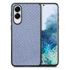 For Samsung Galaxy S25 Edge 5G Carbon Fiber Texture Leather Back Cover Phone Case(Blue) - 1