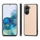 For Xiaomi Poco X7 Pro Carbon Fiber Texture Leather Back Cover Phone Case(Khaki) - 2