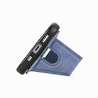 For Honor 80 SE Carbon Fiber Wallet Flip Card K-shaped Holder Phone Case(Blue) - 3