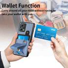 For Redmi Note 12 5G Global Carbon Fiber Wallet Flip Card K-shaped Holder Phone Case(Blue) - 7