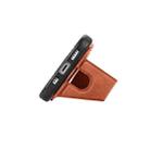 For Xiaomi Poco X7 Pro Carbon Fiber Wallet Flip Card K-shaped Holder Phone Case(Brown) - 3