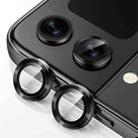 For Samsung Galaxy Z Flip5 ENKAY Hat-Prince 9H Rear Lens Aluminium Alloy Tempered Glass Film(Black) - 1