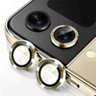 For Samsung Galaxy Z Flip5 ENKAY Hat-Prince 9H Rear Lens Aluminium Alloy Tempered Glass Film(Golden) - 1