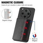 For OPPO Find X8 Ultra Carbon Fiber Magnetic Card Bag Phone Case(Black) - 3