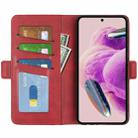 For Redmi Note 12S Dual-side Magnetic Buckle Horizontal Flip Leather Phone Case(Red) - 4
