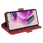 For Redmi Note 12S Dual-side Magnetic Buckle Horizontal Flip Leather Phone Case(Red) - 5