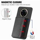 For Realme 14 Pro+ Carbon Fiber Magnetic Card Bag Phone Case(Black) - 3