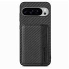 For Google Pixel 9 / 9 Pro Carbon Fiber Magnetic Card Bag Phone Case(Black) - 2
