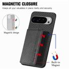 For Google Pixel 9 Pro XL Carbon Fiber Magnetic Card Bag Phone Case(Black) - 3