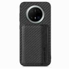 For Huawei Mate 70 Pro+ Carbon Fiber Magnetic Card Bag Phone Case(Black) - 2
